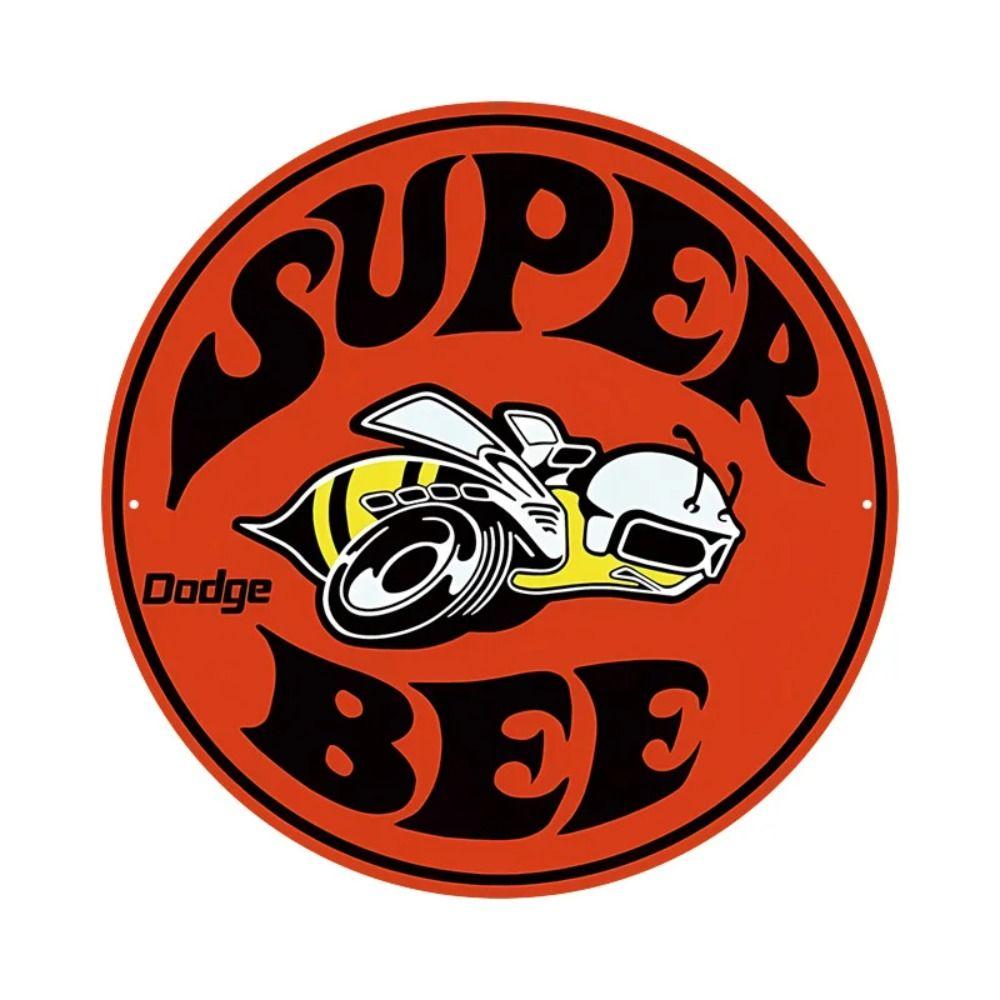 "King of the Road" Motorcycle Retro Round Metal Garage Sign 20x20cm