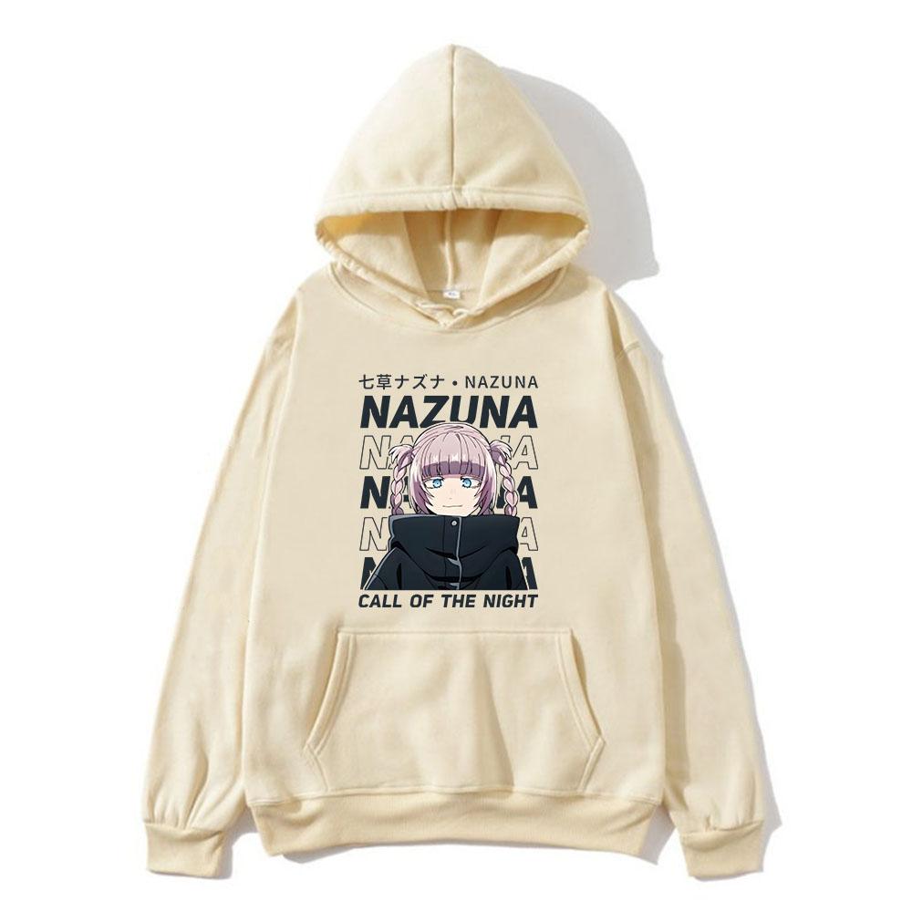 Anime Hoodies Call of The Night Yofukashi No Uta Print Unisex Women Fashion Oversized Sweatshirts Hoodie Harajuku Pullover Clothing