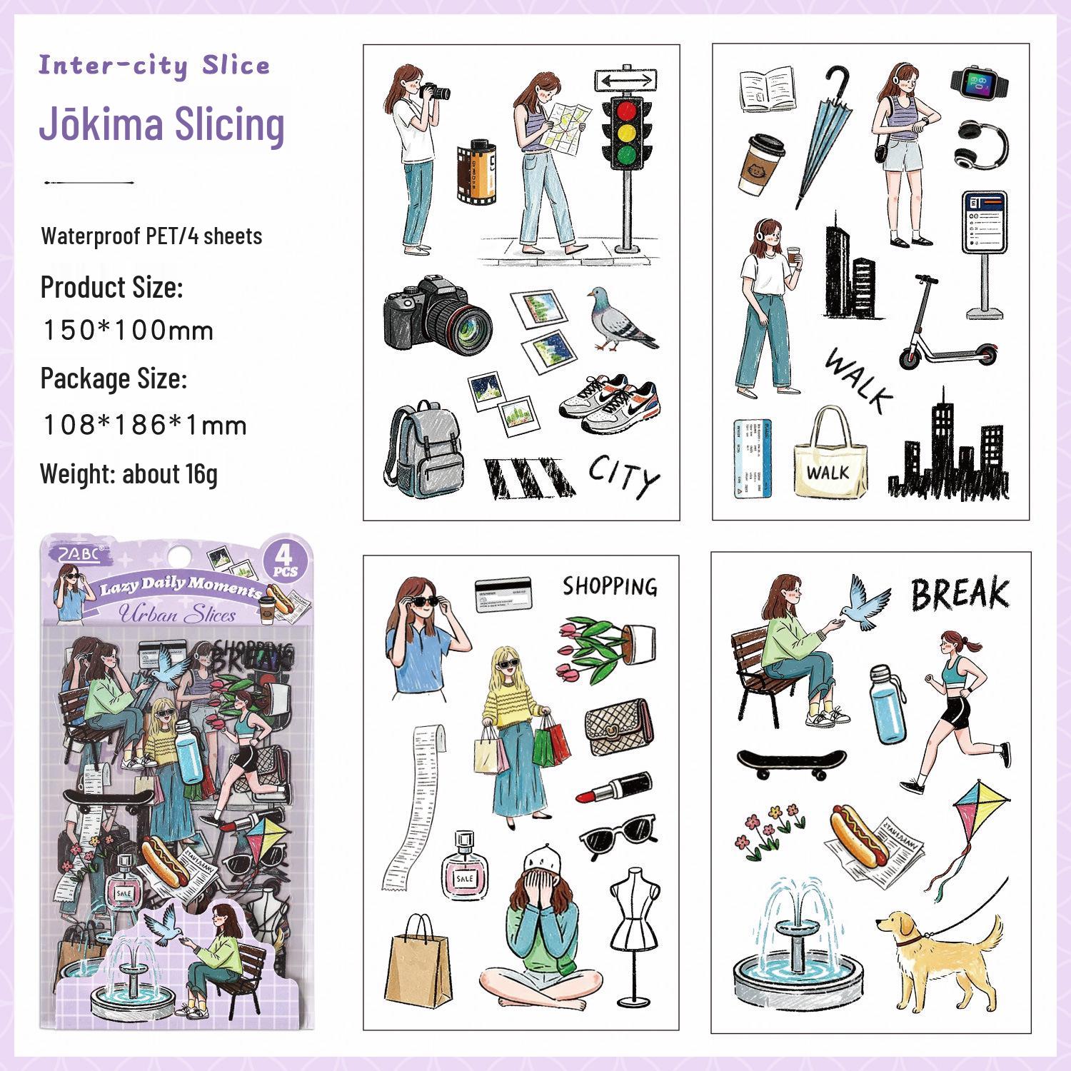 Yuezhen Wenchuang Colorful Children s Waterproof PET Journal Sticker Decals