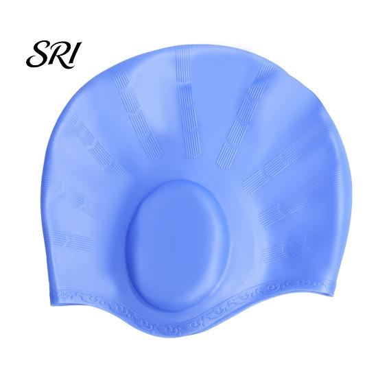 Lightweight Swimming Cap Adults Silicone Cap, Waterproof Non-slip Elastic Pool Swim Hat, Men Women Ear Protection Bathing for Short Long Hair