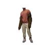 Jordan Logo Print Fleece-Lined Loose Fit Crewneck Sweatshirt Men Tops Orange FJ7777-810