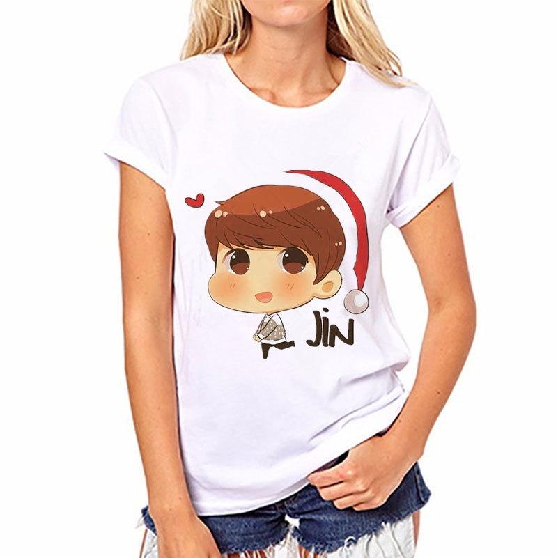 Bangtan Kpop Bts Boys Short Sleeve Women Tops Tshirts Jin Jimin Suga Jhope Rm