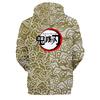 Demon Slayer Gyomei Himejima Hoodie Kimetsu no Yaiba Cloud Pattern All Over Print Anime Long Sleeve Pullover