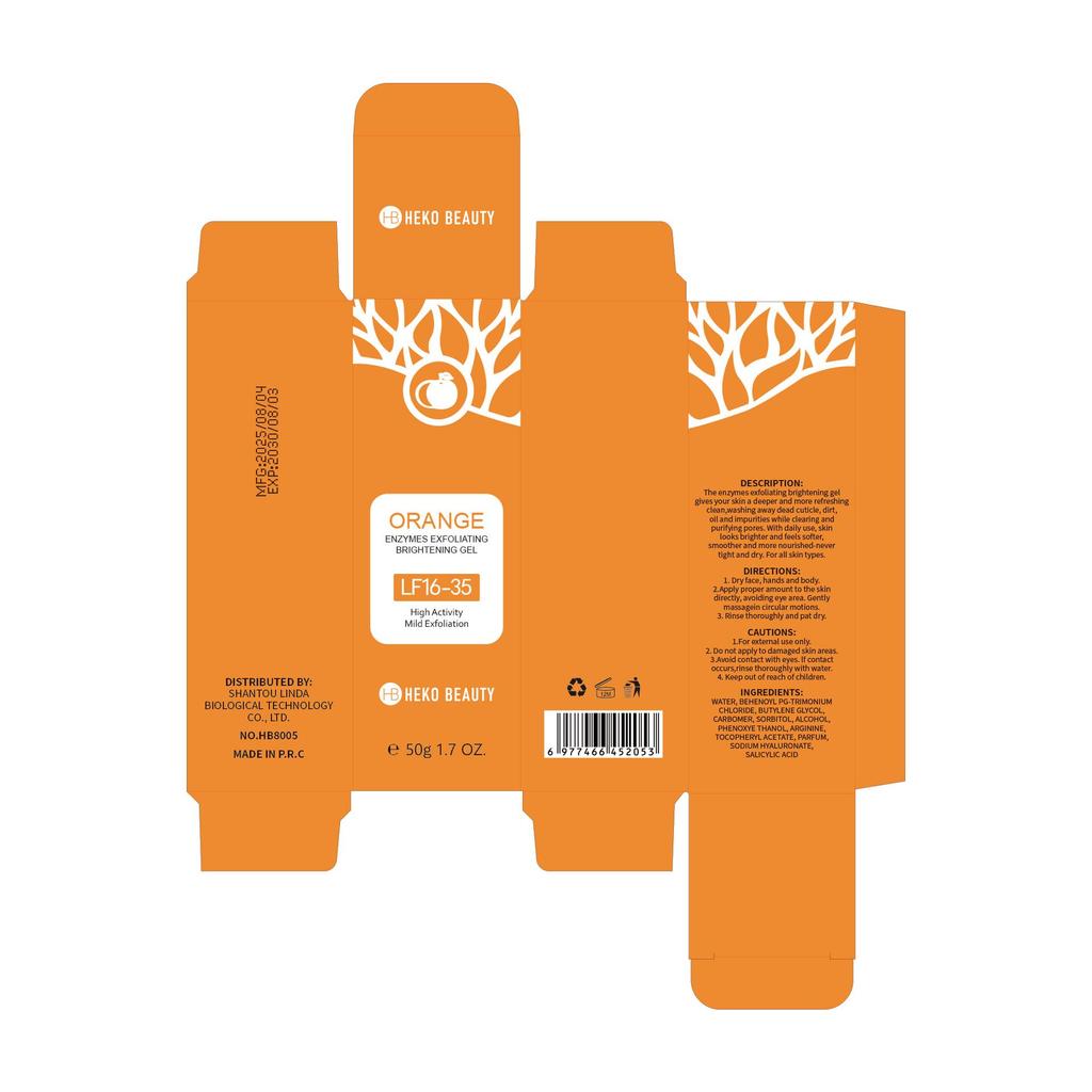 Orange Enzyme Exfoliating Gel: Moisturizing, Nourishing, and Gentle Skin Cleanser