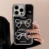 Gilded Suitable for Apple 15 Promax Mobile Phone Case Iphone16 Sweet Cool Bow 13 Korean 14 Electroplated Huawei