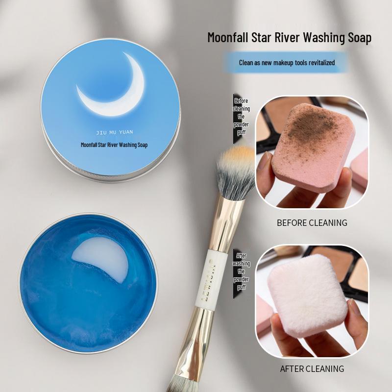 Moonfall Star River Makeup Brush & Sponge Cleansing Soap