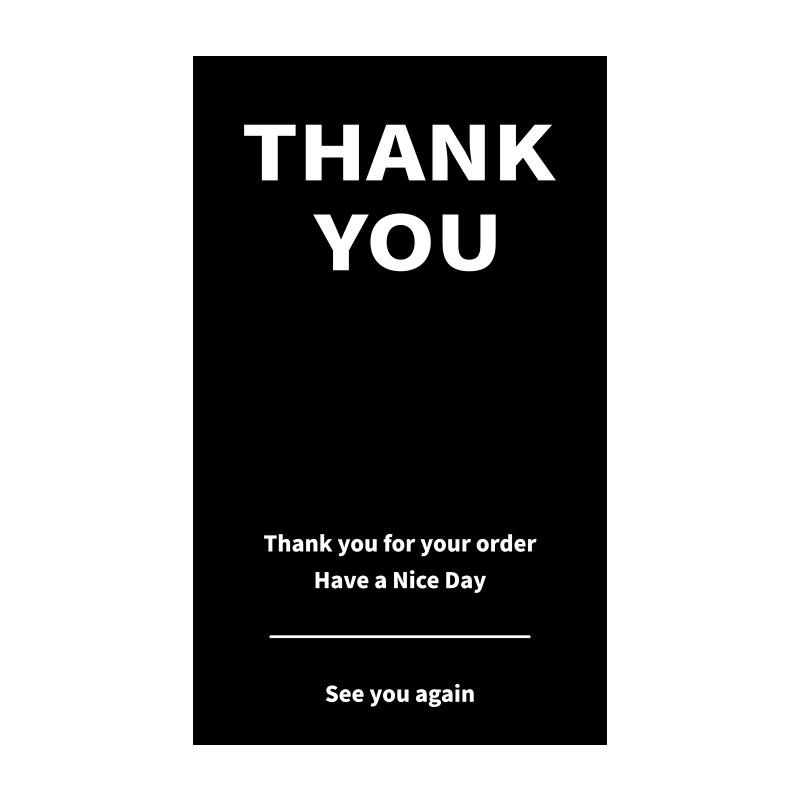 In-Stock Rectangular Thank You Stickers for Airplane Box Sealing, Gift Box Packaging, Decorative Coated Paper, Self-Adhesive.