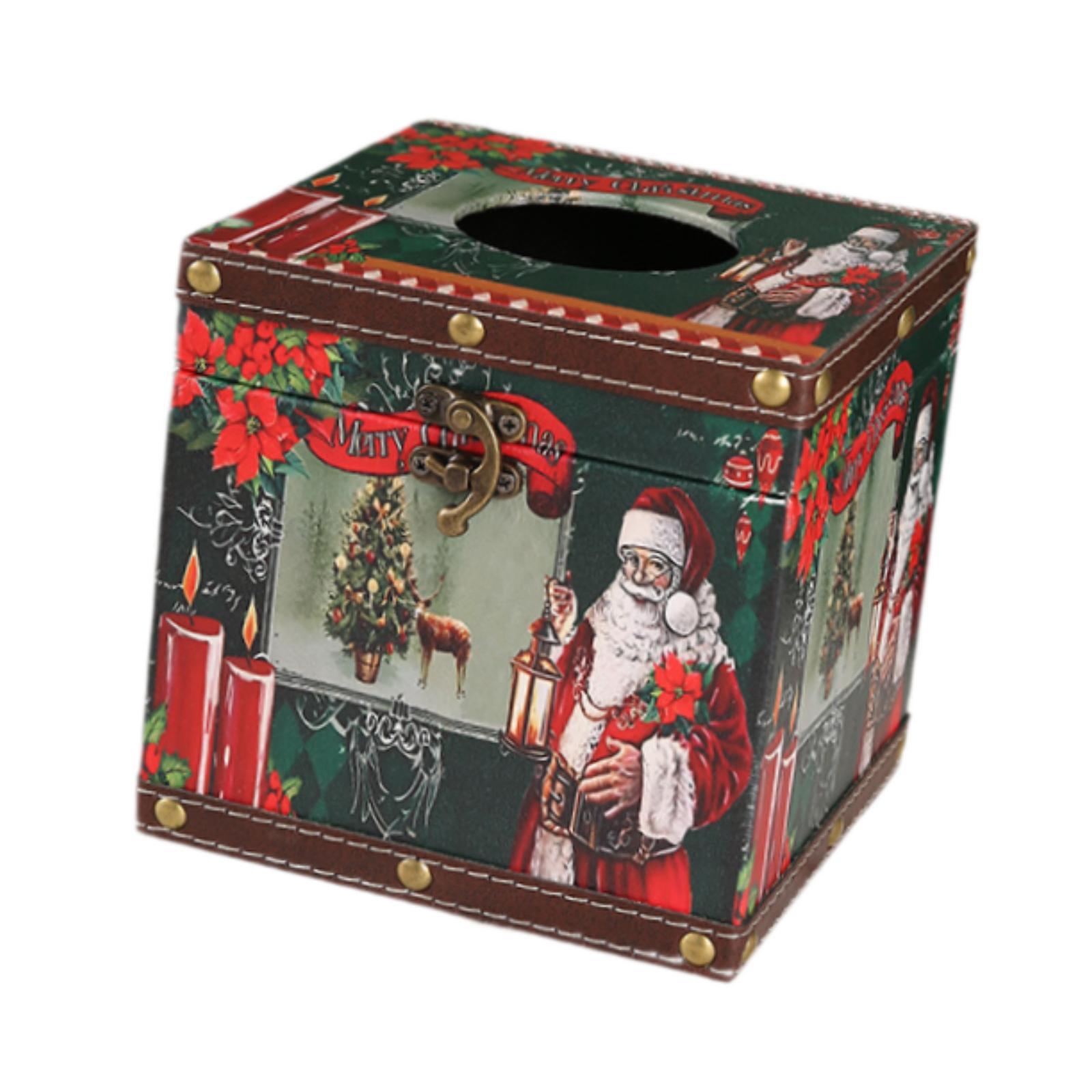 Christmas Tissue Box Cover Tissue Dispenser Design Lightweight Paper Tissue
