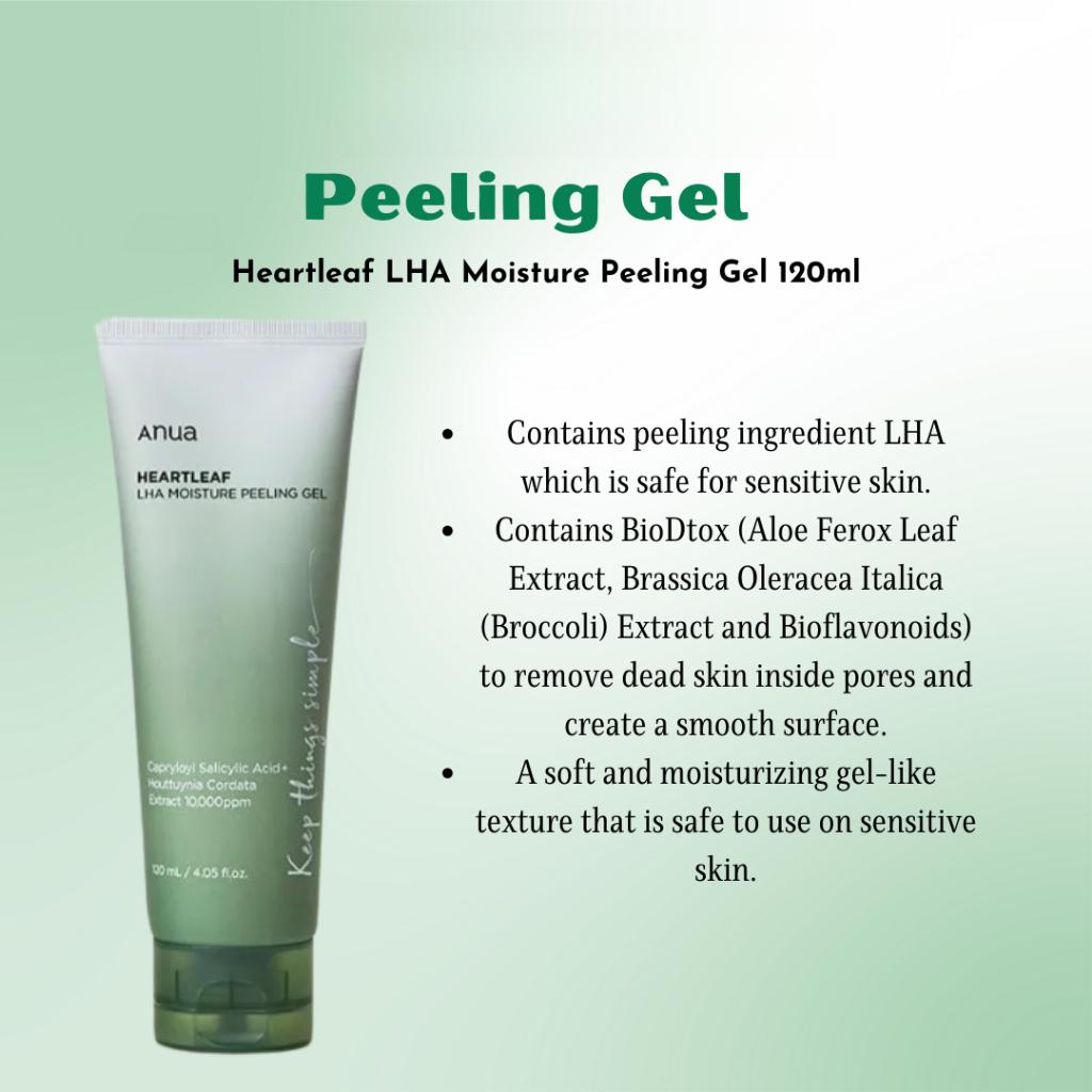 Anua Heartleaf LHA Feuchtigkeitspeeling-Gel 120 ml