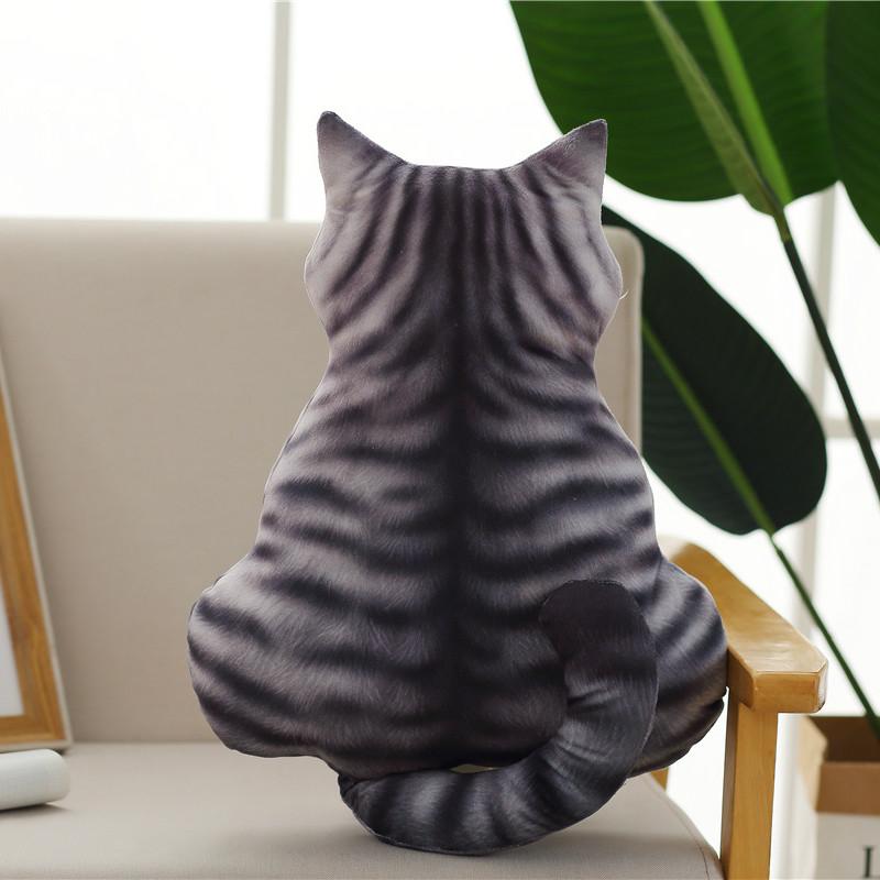 

Lovely Cat Shape Plush Cushions Pillow Cat Back Shadow Cushion Cat Shape Filled Animal Cushion Kids Cute Gift Pillow Toys 43cm