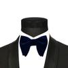 Christmas Gift Women Formal Wear Accessories Bow Knot Bow Tie Horn Bow Ties Neck Tie Planted Velvet