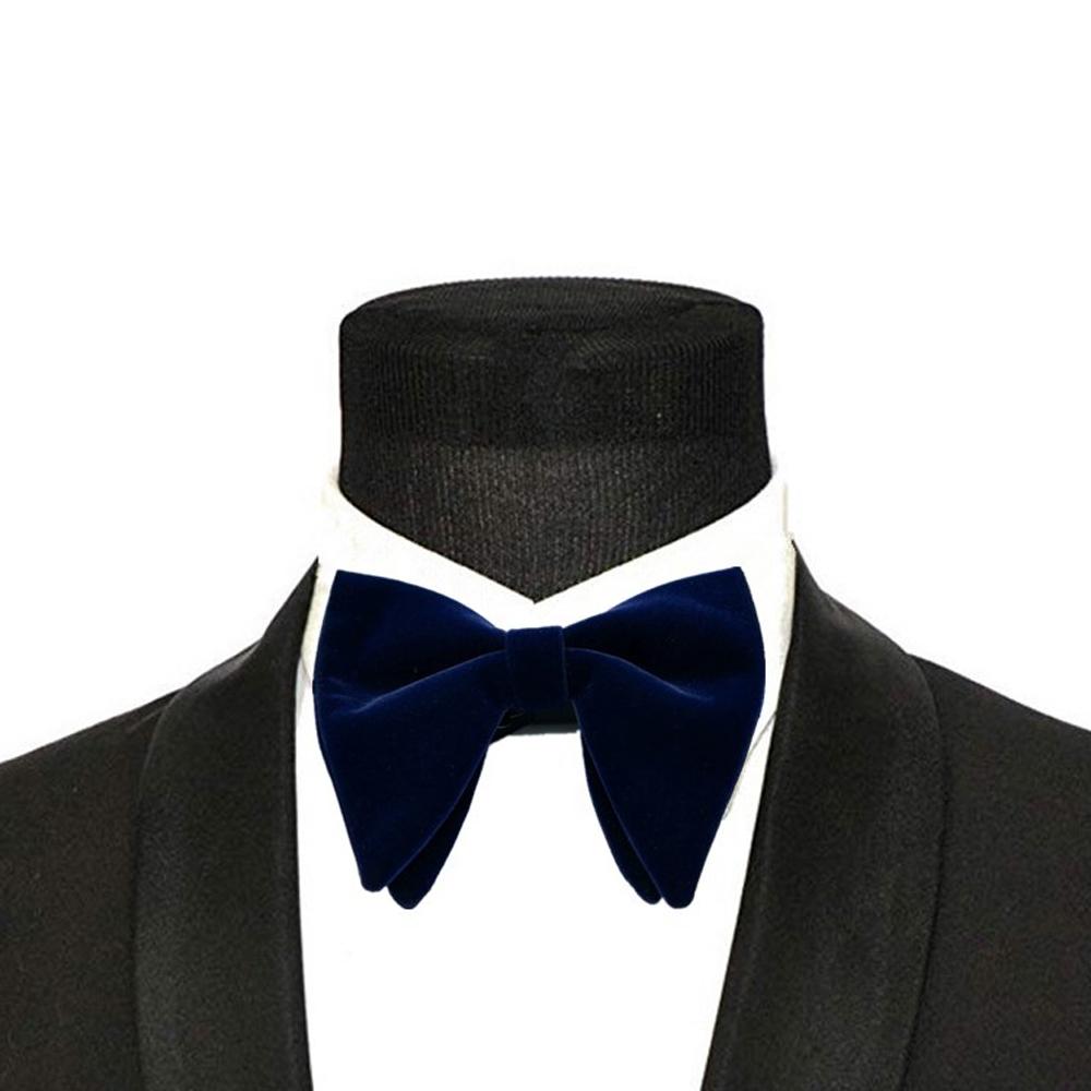 Christmas Gift Women Formal Wear Accessories Bow Knot Bow Tie Horn Bow Ties Neck Tie Planted Velvet