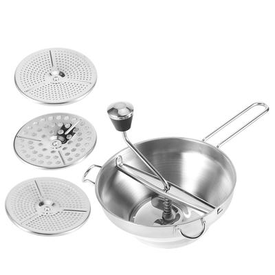 Multifunctional Manual Food Mixer Stainless Steel Salad Vegetable Fruit Blender for Kitchen