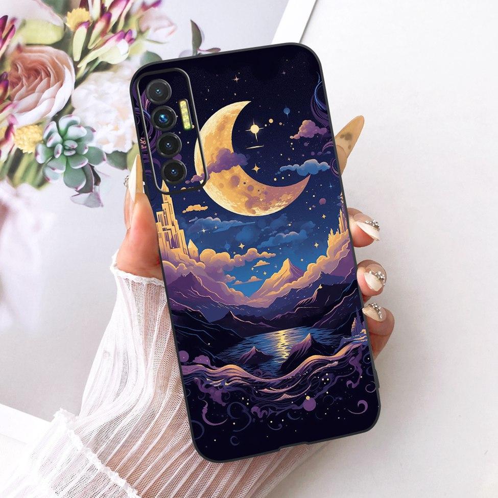 Casing For Tecno Camon 17P Cover Silicone Cute Cat Luxury Fashion Funny Painted Phone Case For Techno Camon 17P CG7 CG7n