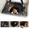 3D Flat Bathroom Carpet Water-absorbing Bedroom Door Rug Optical Illusion Doormat Home Decor