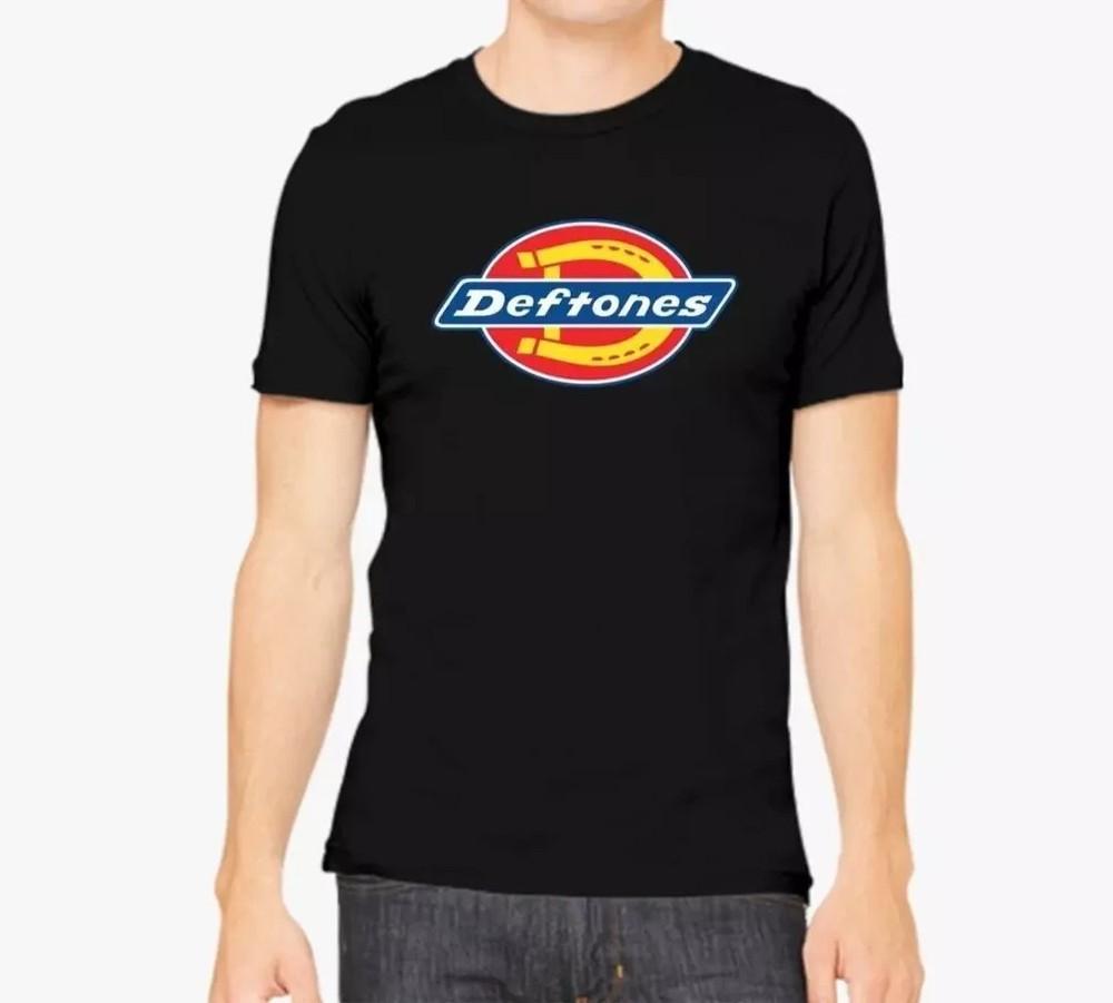 

Унисекс футболка Deftones X Dickies, футболка с коротким рукавом из черного хлопка, размеры S-4XL XL