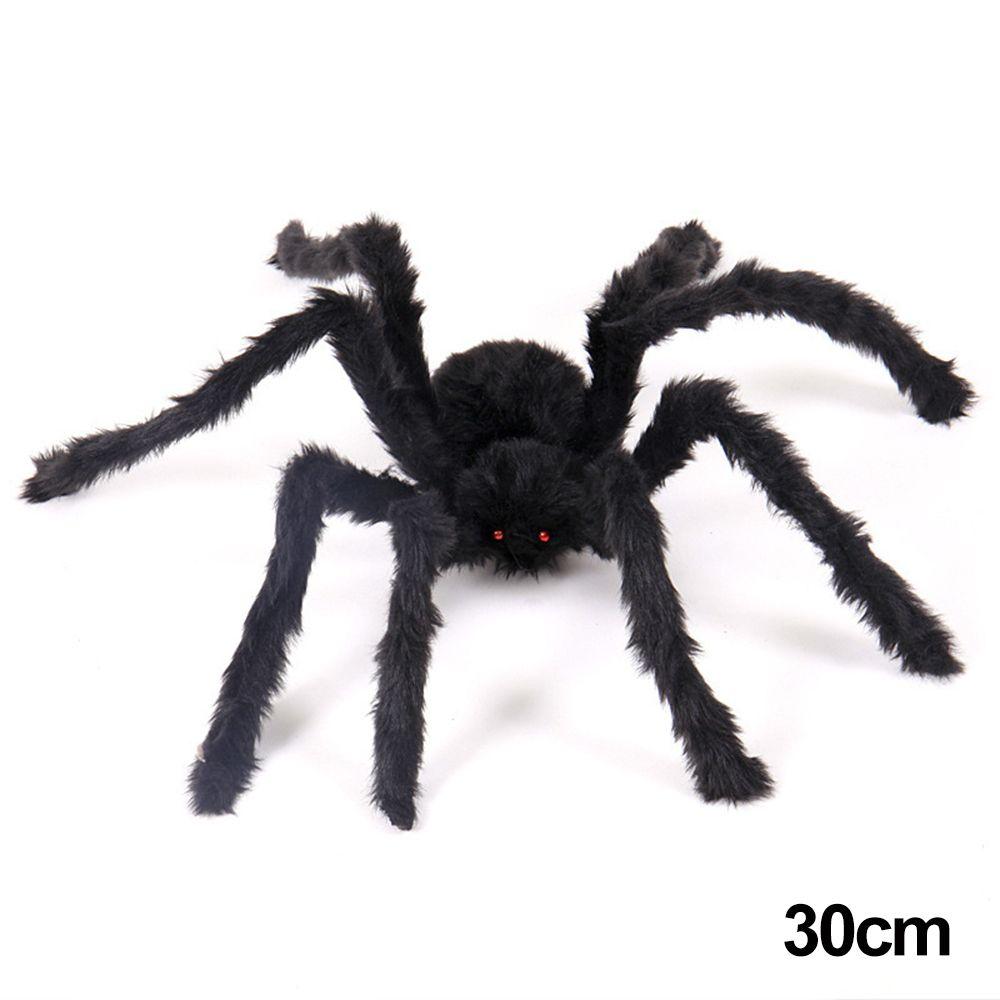 

Party Supplies Horror Atmosphere Halloween Decoration Black Plush Spider Haunted House Bar Ornament 30cm