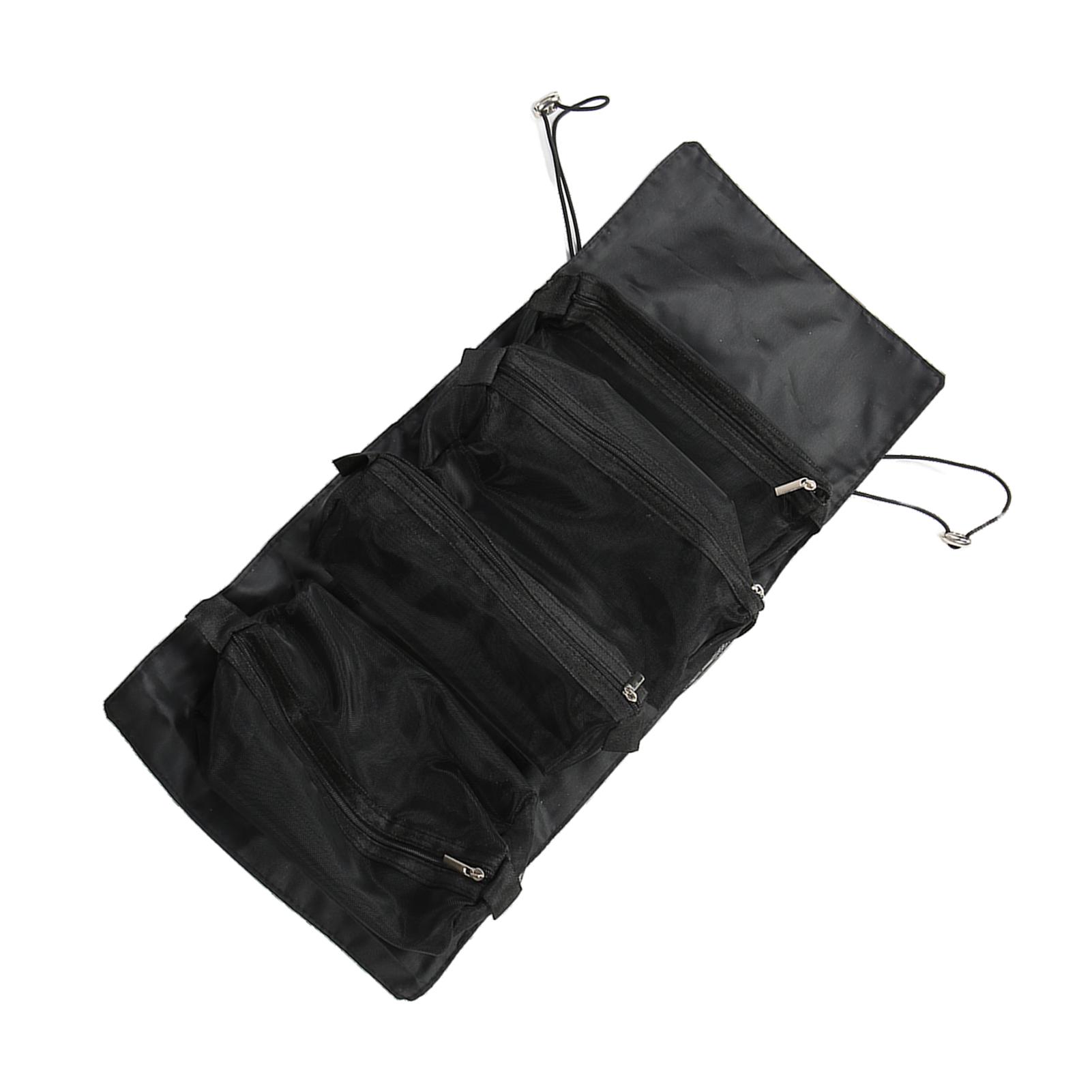 

4 in 1 Hanging Toiletry Bag Lightweight Portable Detachable Cosmefic Bag Roll Up Makeup Bag for Travel