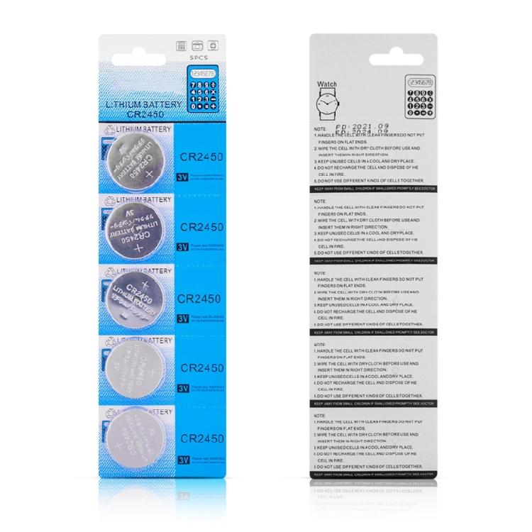 Long Last CR2450 Batteries CR2450 Coin Battery for Automotive Key Reliable Power Performances and Easy Replacement