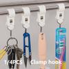 New Pipe-clamping Hook Sliding Hook Toilet Hook Kitchen Hook No-drill Hook Adjustable Clamp Hook  Towel Rack Hook