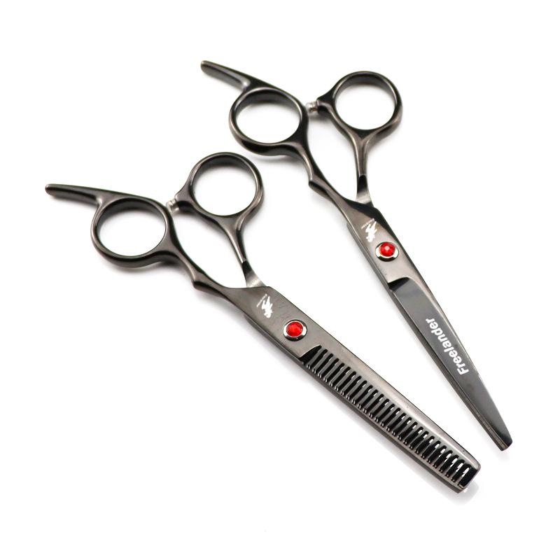 Hair Scissors 6" Japan Stainless Purple Hair Cutting Scissors Barber Thinning Shears Haircut Set for Hairdressing Dropshipping