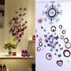 Butterflies Wall Stickers New Year Gift Home Bedroom Room Decorations 3D Butterfly DIY Art Decor Self For Living Room Decals