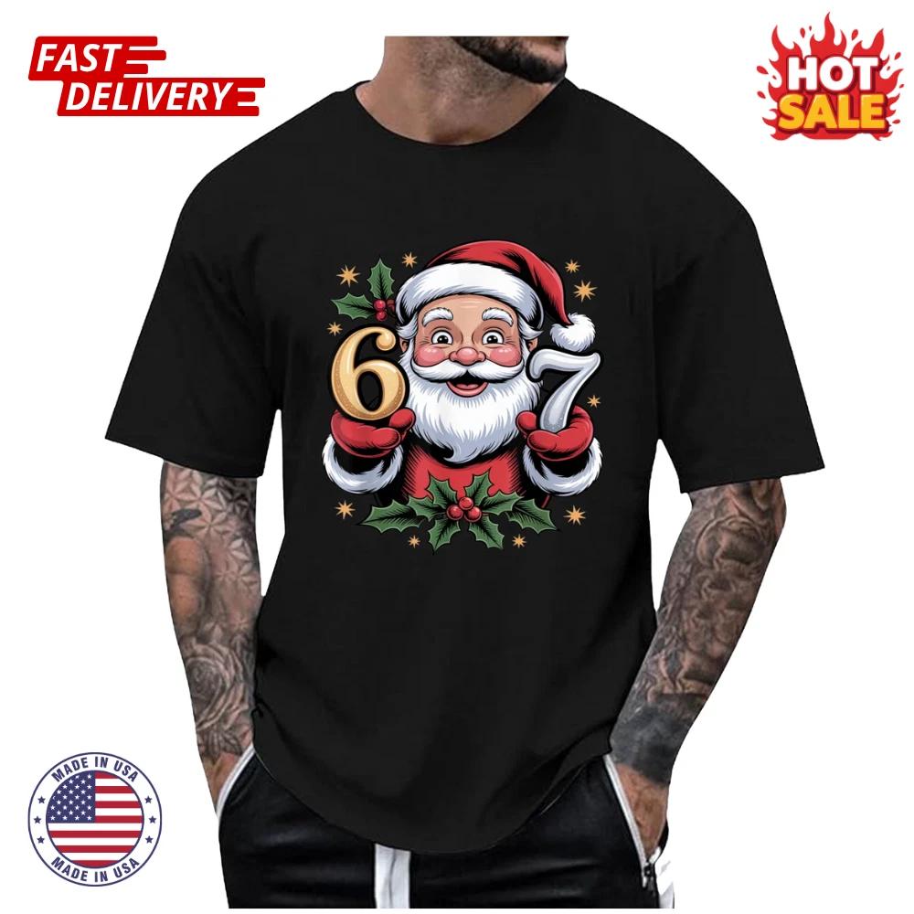 Christmas 67 Funny Xmas Six Seven Ugly Sweater 6-7 Inspired Unisex T shirt - NEW XL