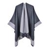 New Women's Spring Scarf Shawl Fashion Versatile Solid Color Four Seasons Imitation Cashmere Split Cape