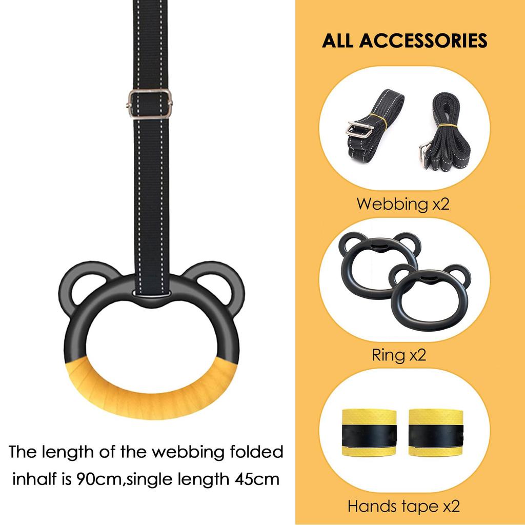 2pc Children's Adjustable Strength Training Ring, Sports Training Pull Ring