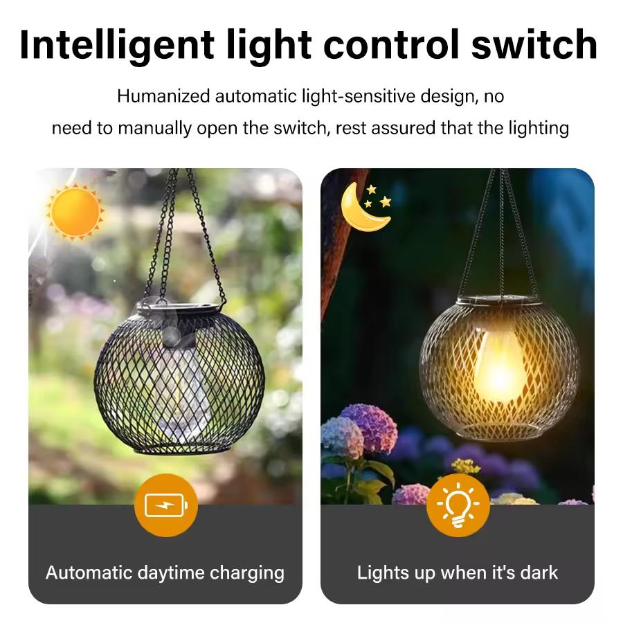 Outdoor Solar Lantern Solar Lights for Outside Decorative Outdoor Hanging Lights Waterproof Solar Lanterns Garden Night Lamp