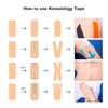 Cotton Elastic Muscle Patch for Muscle Recovery Customized Shape Colorful Athletic Waterproof Kinesiology Tape for Pain Relief