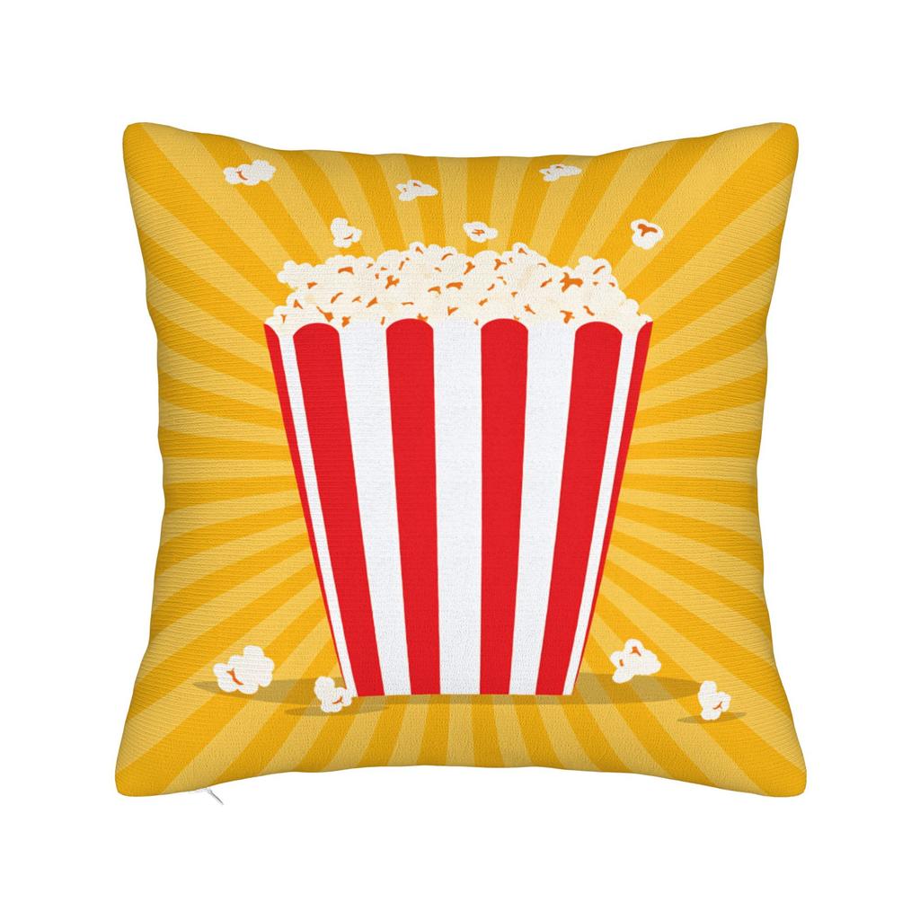 Popcorn Pillow Case Cute Funny Pillow Cover Custom Pillowcases For Living Room Sofa