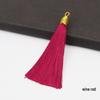 8CM Gold Threaded Cap Pull Ring Tassel Fringe Ornament Pendant Bookmark Accessory