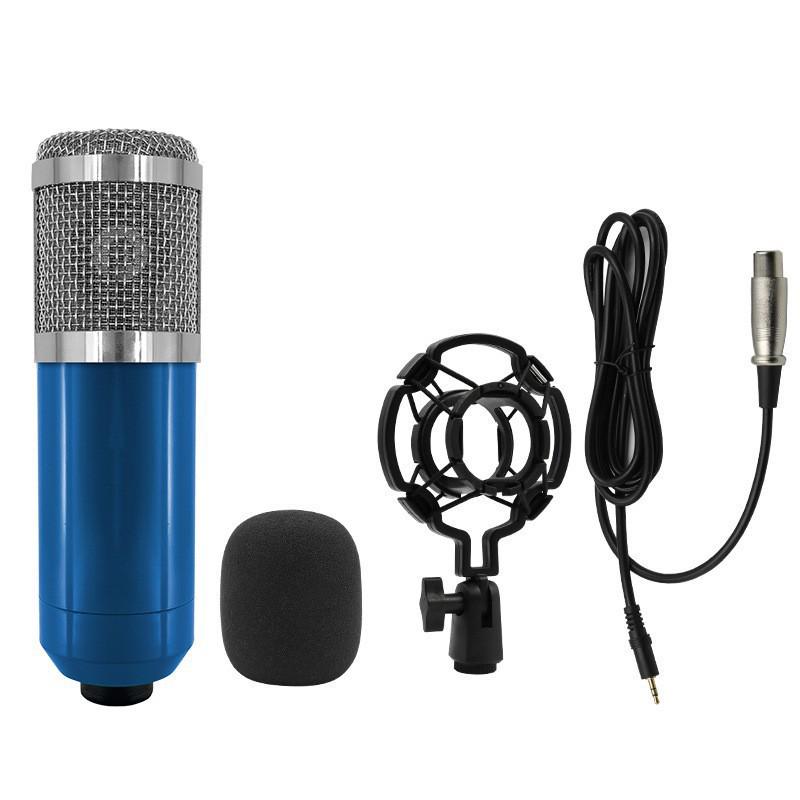 BM800 Kondensatormikrofon Set mit V8 Soundkarte & USB Mikrofonarm für Live-Streaming