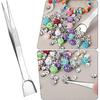 4Pcs Grabber Tool Holder Set, Jewelry Pick Up Tool 4 Claw Piercing Ball with Prongs Diamond Claw Precision Stainless Steel for Tiny Objects IC Chip
