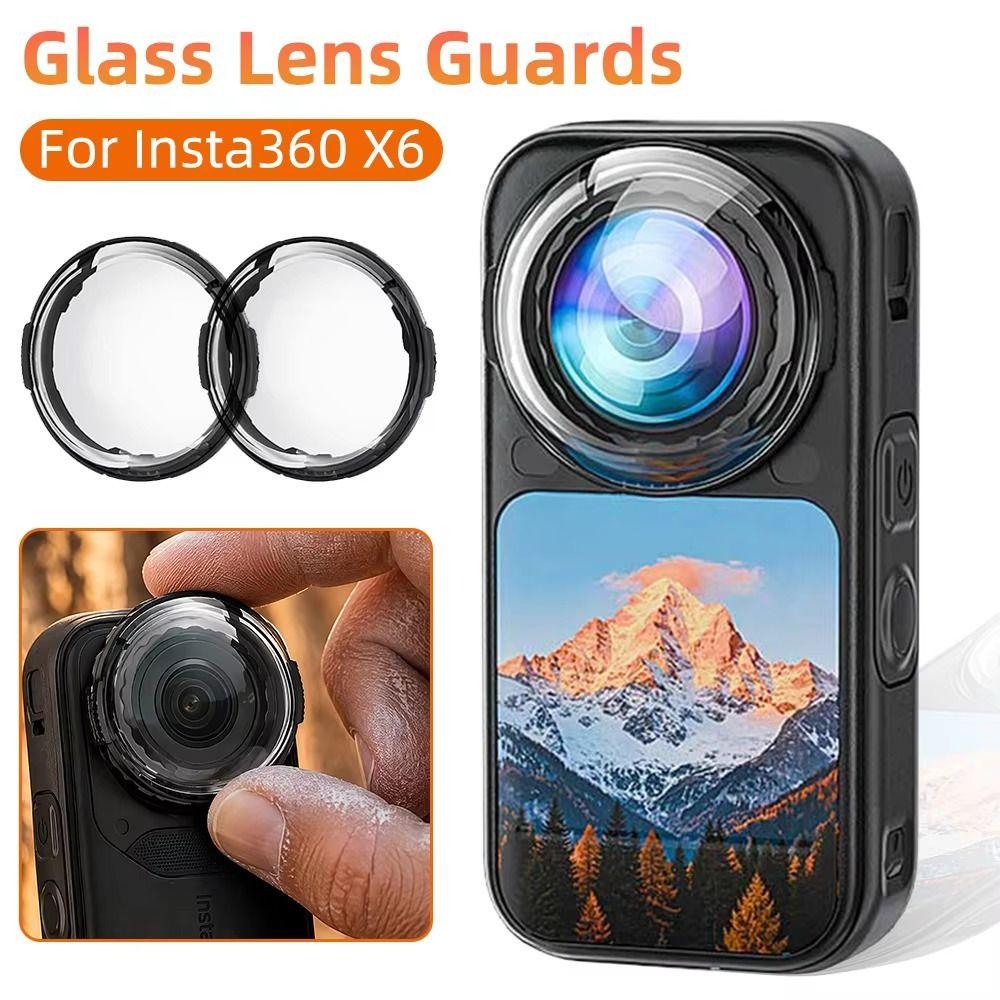 Removable Lens Protector Protective Lens Cap for Insta360 X6 Panoramic Camera Accessories
