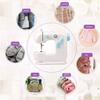 Mini AC100-240V LED Electric Sewing Machine Dual Speed Switch Automatic Thread Wind Sewing Tools