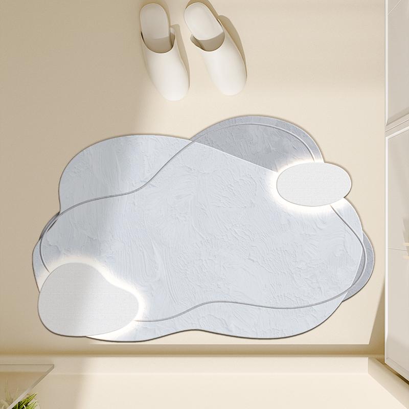 Badezimmermatte, Diatomeenerde, rutschfeste saugfähige Kissenmatte, Toilette, Küchenfußmatte, Toilettentürmatte