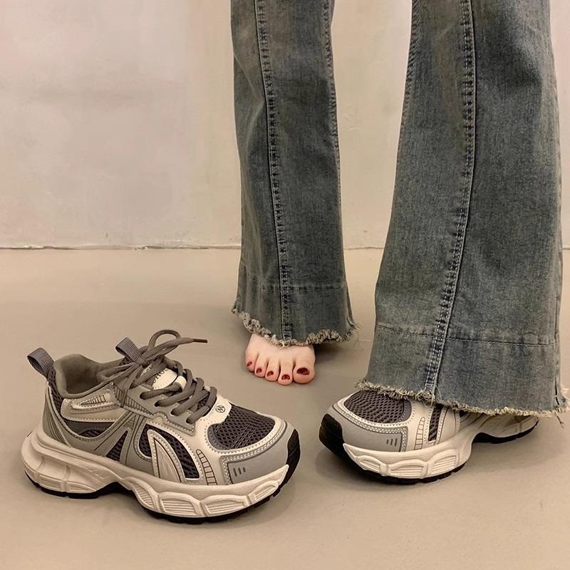 Sneakers Women's New Popular Retro Versatile Small Thick-soled Lightweight Casual Dad Shoes