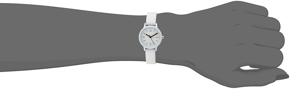 Analog Small Silicone White [Fieldwork] Wristwatch, Soda, Strap, YM006-1, Women's,