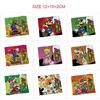 Super Mario Anime PU Snap Button Bifold Wallet Cartoon Short Portable Card Holder Yellow 1pcs