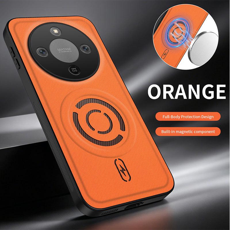 Honor X9D Magnetic Ring Tech Fabric Case with Full Lens Protection
