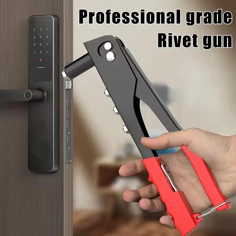 1Pcs Heavy Duty Riveter Set Rivet Gun And 50Pcs Blind Rivets Assortment Kit Hand Tools Rivet Nut Tool