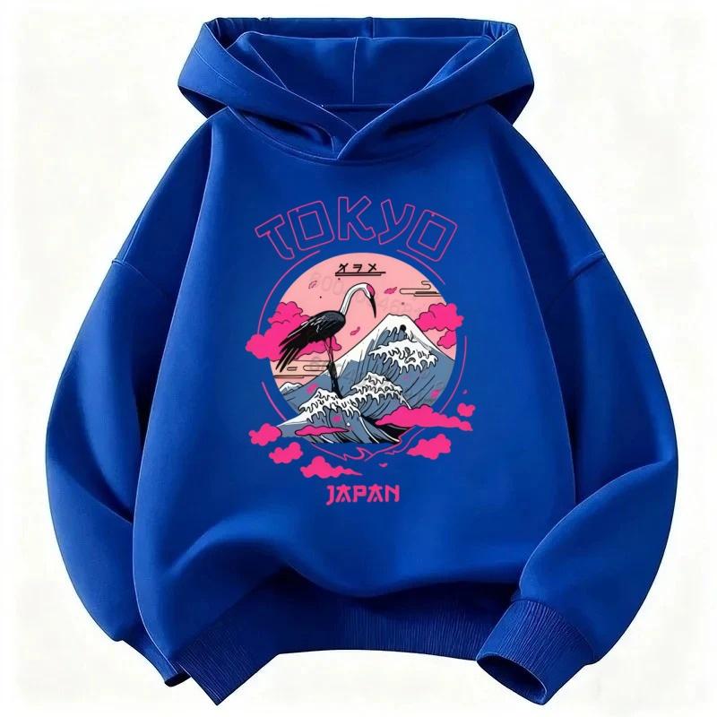 Best-selling Children's Cozy Hooded Sweatshirt for Autumn and Winter. Classic Cartoon Print. Loose and Casual, Breathable Top.
