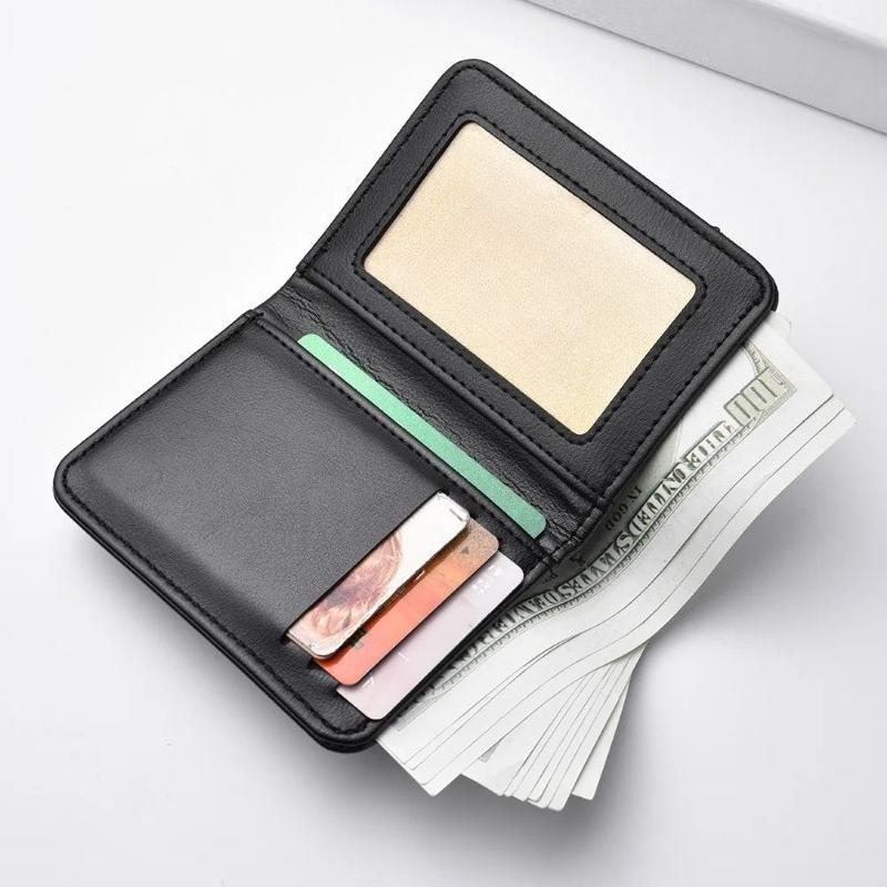 Men's Wallet Vertical Multi Card Small Wallet Driver's License Youth Mini Student Change Bag Card Bag Large Capacity Card Holder Men Mini Wallet