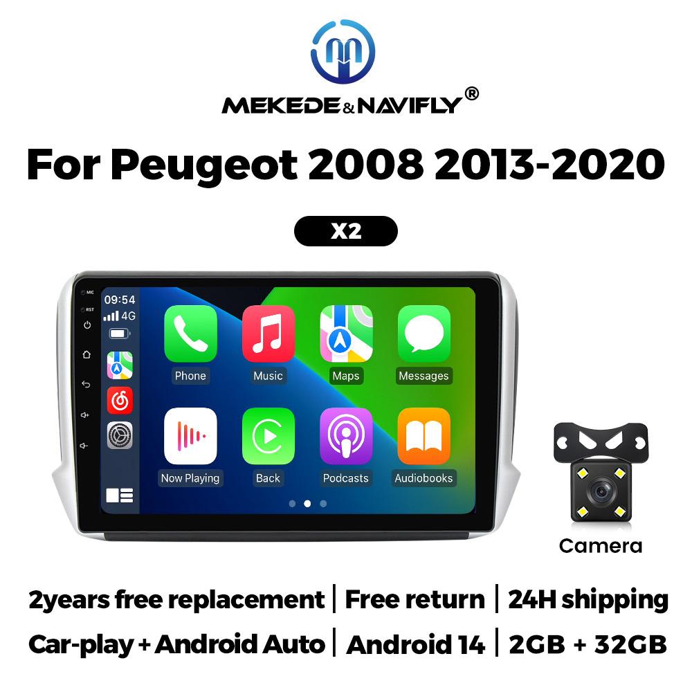 Android Car Radio Multimedia Player for Peugeot 2008 208 Series 2013-2020 Carplay Auto Autoradio GPS Navigation Stereo Receiver