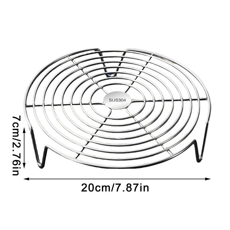 Stainless Steel Steamer Rack Multifunction Pot Steaming Tray Dumplings Eggs Grill Stand Kitchen Tableware Cooking Utensils