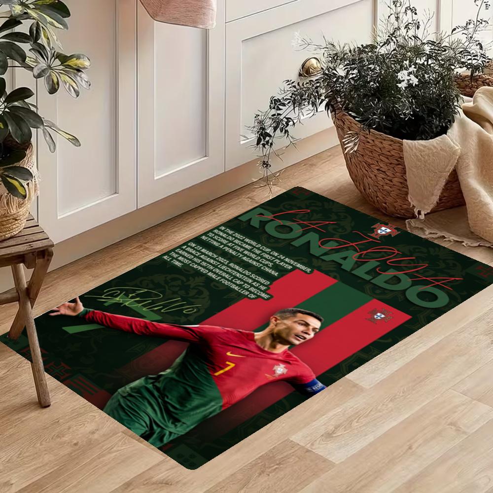 Cristiano Ronaldo Kitchen Carpet Nonslip Floor Mat Ideal For Indoor And Outdoor Entryway Door Mat Laundry Room Bathroom Foot Mat