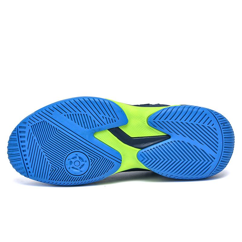 Men Women's Large Sizes Breathable Tennis Shoes Blue and Gray Gym Walking Badminton Sneakers