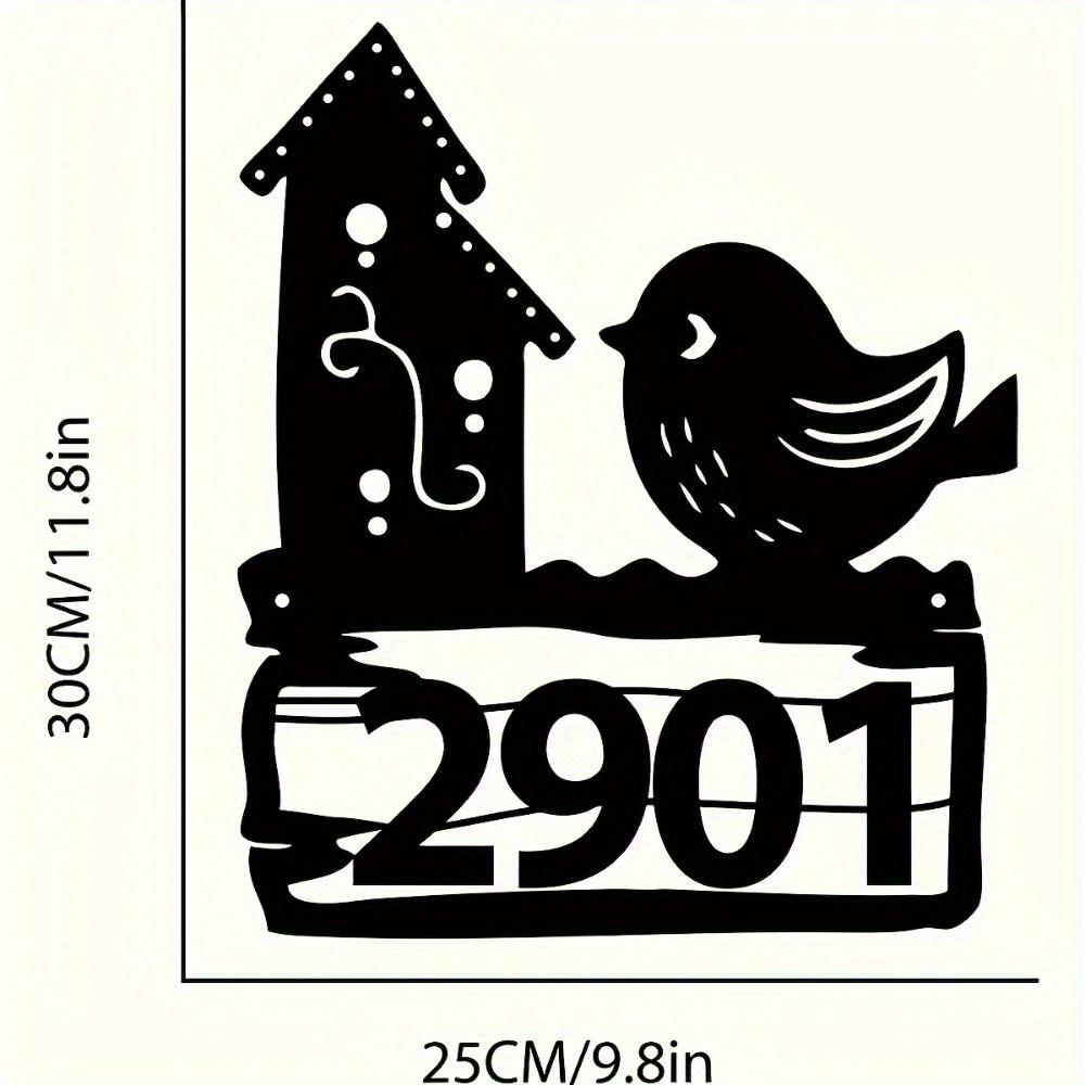 

Metal Wall Decor Sign for House Number Farmhouse Rustic Gift Personalized Home Entryway Art TYDZ002818
